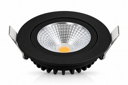 LED inbouwspot | 5W | 2200K | Mat zwart | IP42 | 10 stuks