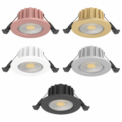 LED Inbouwspot Koper 6W  Dimbaar  IP65  CCT-Schakelaar  MDRLED®