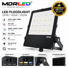 LED Schijnwerper AURUS 120/160/200W | CCT & Power Switch | IP66
