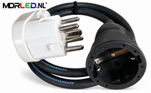 MDRLED® Perilex Verloopkabel 16A | Schuko | 0,5m | IP44