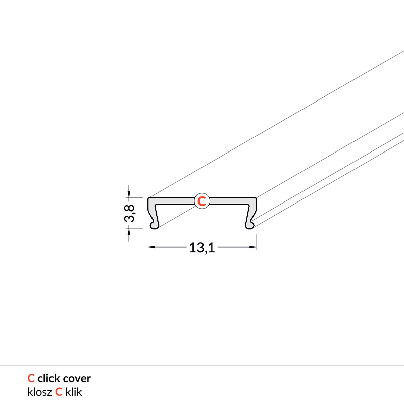 COVER KLIK  2M  10MM + UNI-TILE 12MM MDRLED®