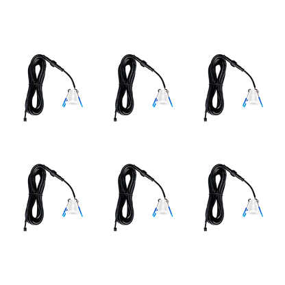LED Verandastrahler 6er Set 6 x 3 Watt Weiß Ø28mm IP65 MDRLED®