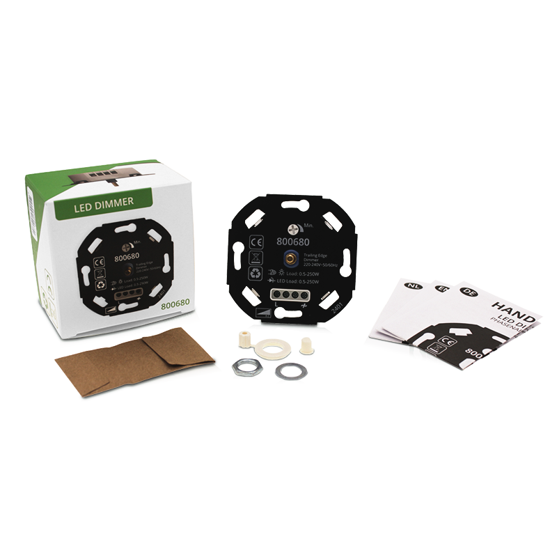 TRIAC LED Dimmer 0.5–250W Universeel – Fase Afsnijding