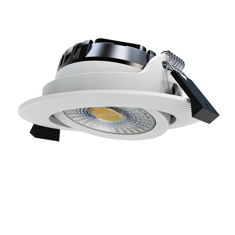 INBOUWSPOT   LED  6W  DIM  ZWAR,WIT,ZILVER  met CCT SWITCH  IP65  MDR LED®