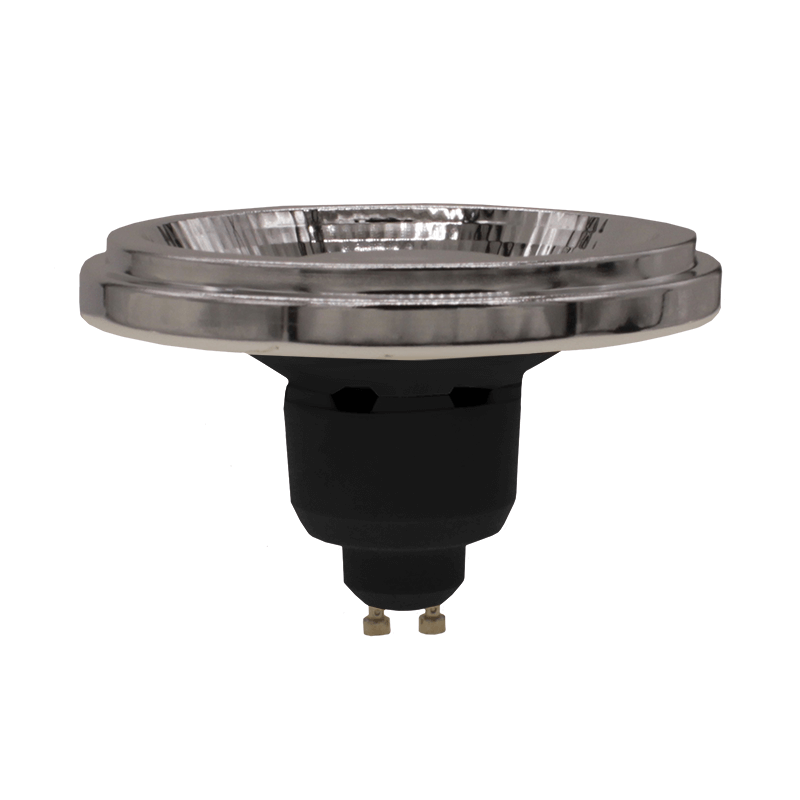 LED AR111  GU10  SPOT  24°  12W  ZWART  2700K 4000K  MDRLED®