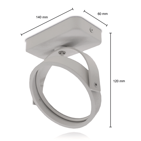 PROLEDPARTNERS AR111 OPBOUWARMATUUR 1xGU10 FITTING WIT