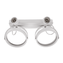 AR111 AUFBAULEUCHTE 2xGU10 FASSUNG WEISS MDRLED®