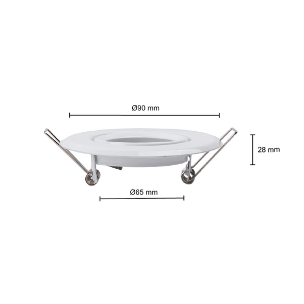 GU10 INBOUW ARMATUUR  WIT Zaagmaat Ø65mm MDR LED®