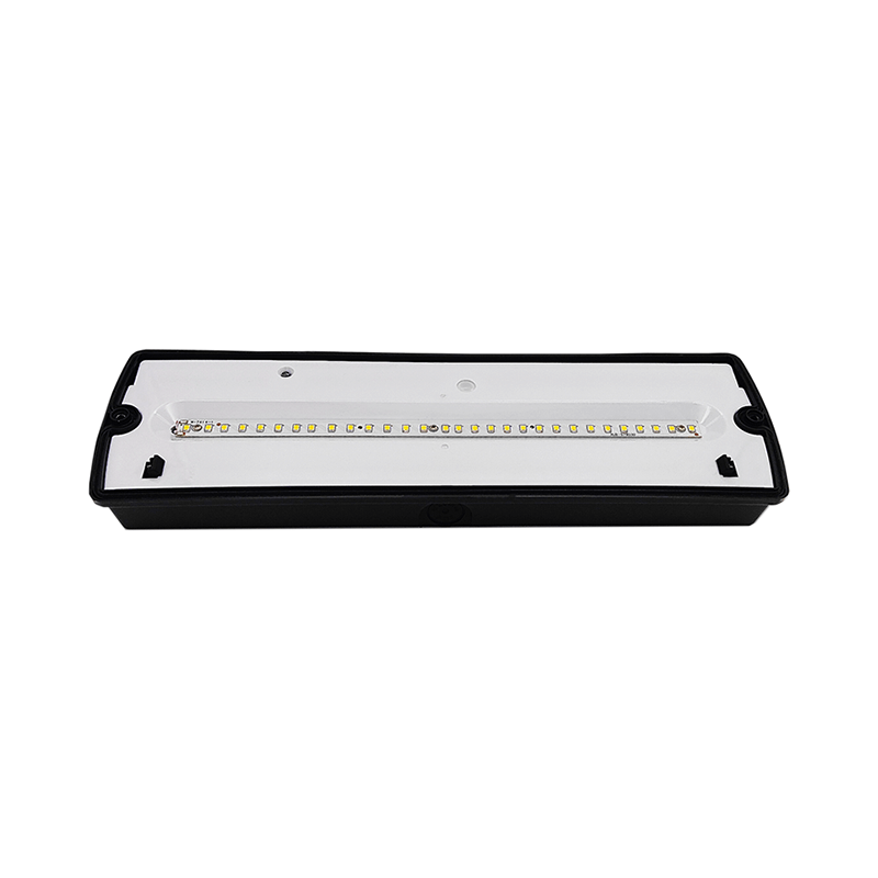 PEROLEDPARTERS® PROFFESIONELE  NOODVERLICHTING 6W  IP65 ZWART (INCLUSIEF PICTOGRAMMEN)