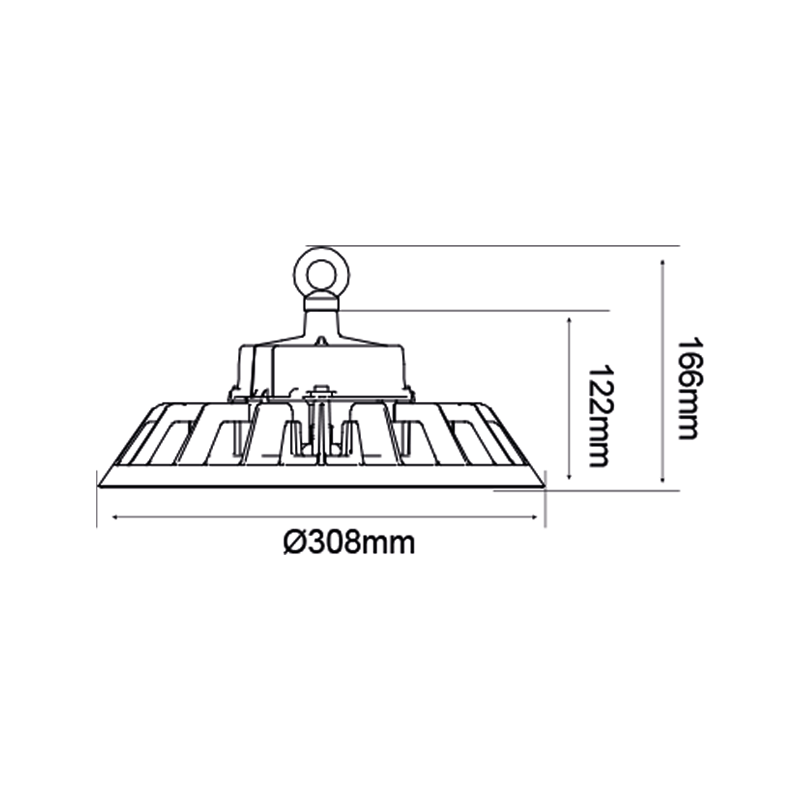 LED HIGHBAY 200W - Krachtige Verlichting voor Industriële Toepassingen  PHILIPS DRIVER MDRLED®  IP65. 4000K 6000K   GROTE ACTIE MDRLED®