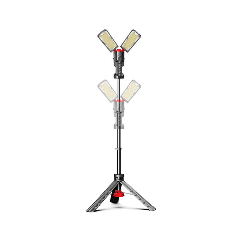 LED-Arbeitsleuchte Leistungsstarke und verstellbare LED-Arbeitsleuchte auf Stativ für den professionellen Einsatz. 2x50W CCT SWITCH MDR LED
