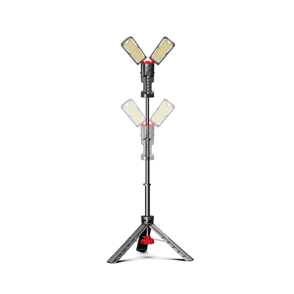 LED-Arbeitsleuchte Leistungsstarke und verstellbare LED-Arbeitsleuchte auf Stativ für den professionellen Einsatz. 2x50W CCT SWITCH MDR LED
