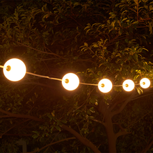 Lichtbollensnoer 7,75m  MDRLED®  10x LED  IP65  Warm Wit  Buitenverlichting | 12V