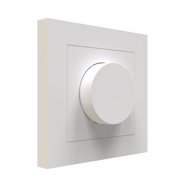 Enkele Dimmer Afdekplaat – Wit (RAL 9003) – MDRLED®