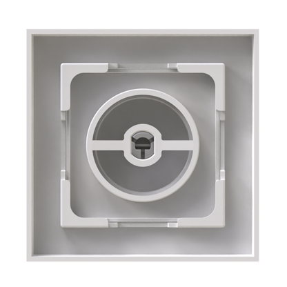 Enkele Dimmer Afdekplaat – Wit (RAL 9003) – MDRLED®