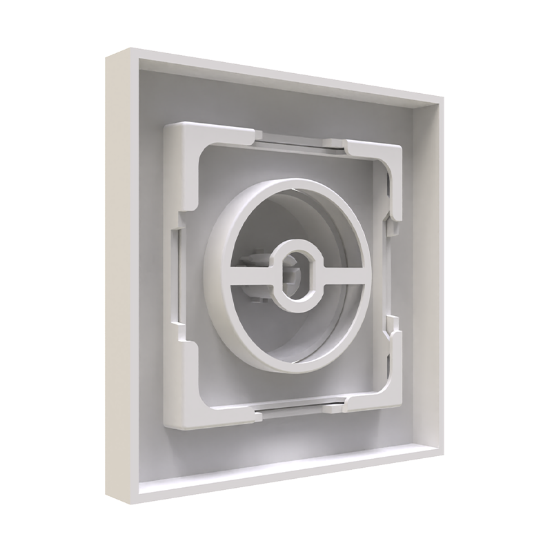 Enkele Dimmer Afdekplaat – Wit (RAL 9003) – MDRLED®