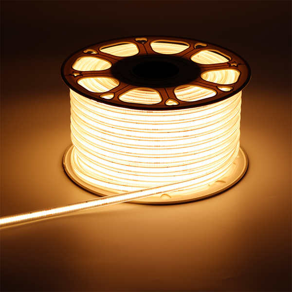 COB LEDSTRIP 220V IP65 50 METER 2700K incl. 0,5 M EUROSTEKKER MDRLED®