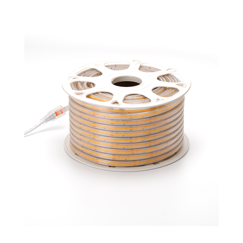 COB LEDSTRIP 220V IP65 50 METER 2700K incl. 0,5 M EUROSTEKKER MDRLED®