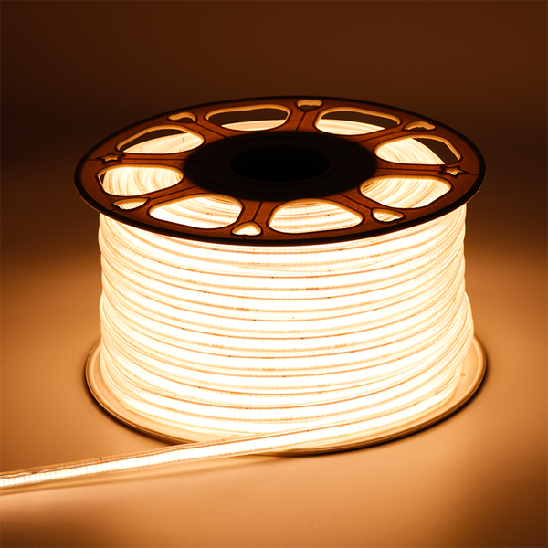 COB LEDSTRIP 220V IP65 50 METER 3000K incl. 0,5 M EUROSTEKKER MDRLED®