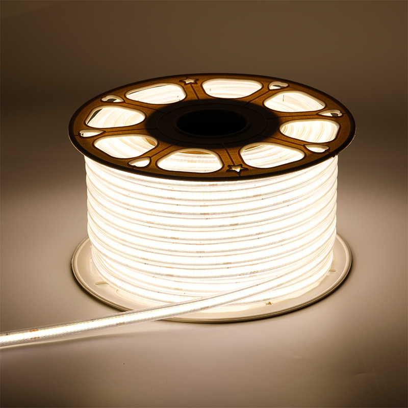 COB LEDSTRIP 220V IP65  50 METER 4000K incl. 0,5 M EUROSTEKKER MDRLED®