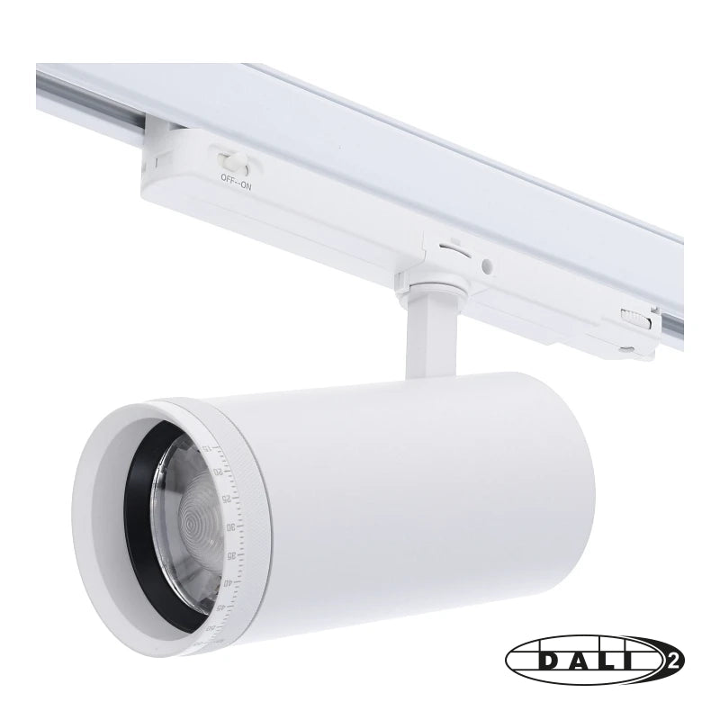 DALI 3-Fase Railspot 30W Wit | Zoomable & Tunable White