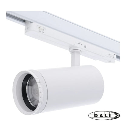 DALI 3-Fase Railspot 30W Wit | Zoomable & Tunable White