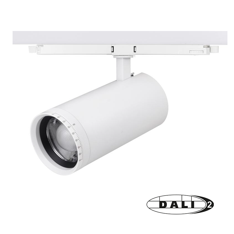 DALI 3-FASE RAILSPOT  ZOOMABLE  WATT SWITCH  CCT-SWITCH  ZWART/WIT MDRLED®