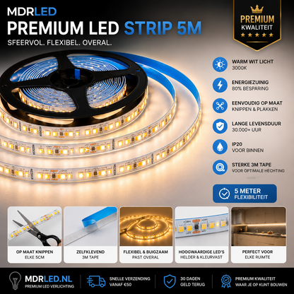PURE Serie 2700 Kelvin PURE Serie Hochwertige LED Flex Single Color 60LED 2700K MDRLED® Aktion solange der Vorrat reicht