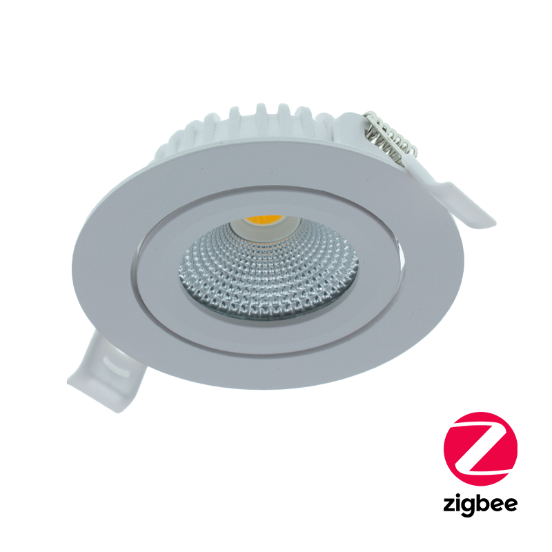 LED-Einbaustrahler SLIM-FIT 5W ZIGBEE3.0 1800K – 6500K, RGB+CCT WEISS Ø68-75mm MDR LED®