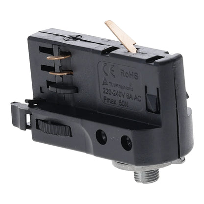 Pendel Adapter 3-Fase Rail Zwart – 7 cm | Inclusief Schroeven