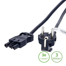 3-SWP Netsnoer Female – 3 Meter 3×1.5mm²  Zwart