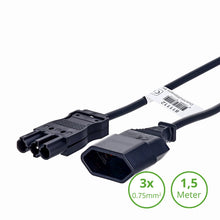 3-SWP MALE NAAR EURO VERLOOPSNOER | 1.5 METER | 3x1.5mm² | GST18® COMPATIBLE