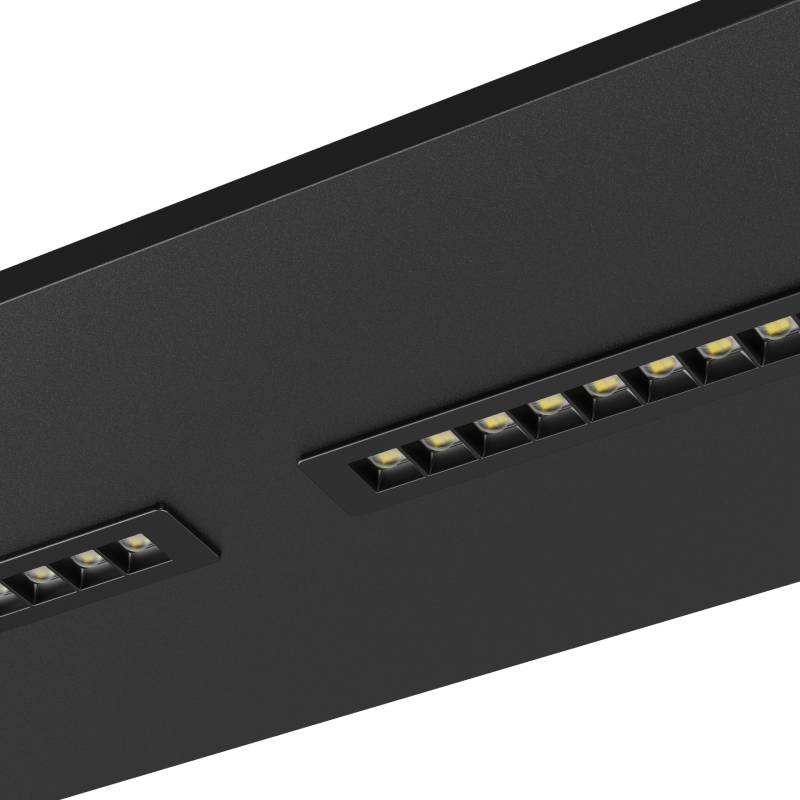 LED LOUVRE PANEEL | KASTRA | 120X30CM | 36W | CCT-SWITCH | ZWART