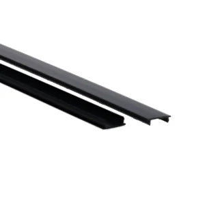 Blindplaat 3-Fase Rail Zwart – 1 Meter | 4-Draads