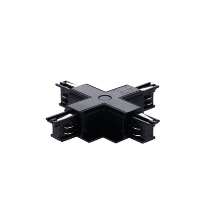 INBOUW 3-FASE  X-VORM CONNECTOR  ZWART