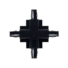 INBOUW 3-FASE  X-VORM CONNECTOR  ZWART