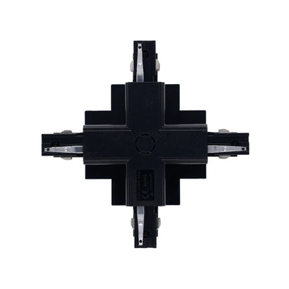 INBOUW 3-FASE  X-VORM CONNECTOR  ZWART