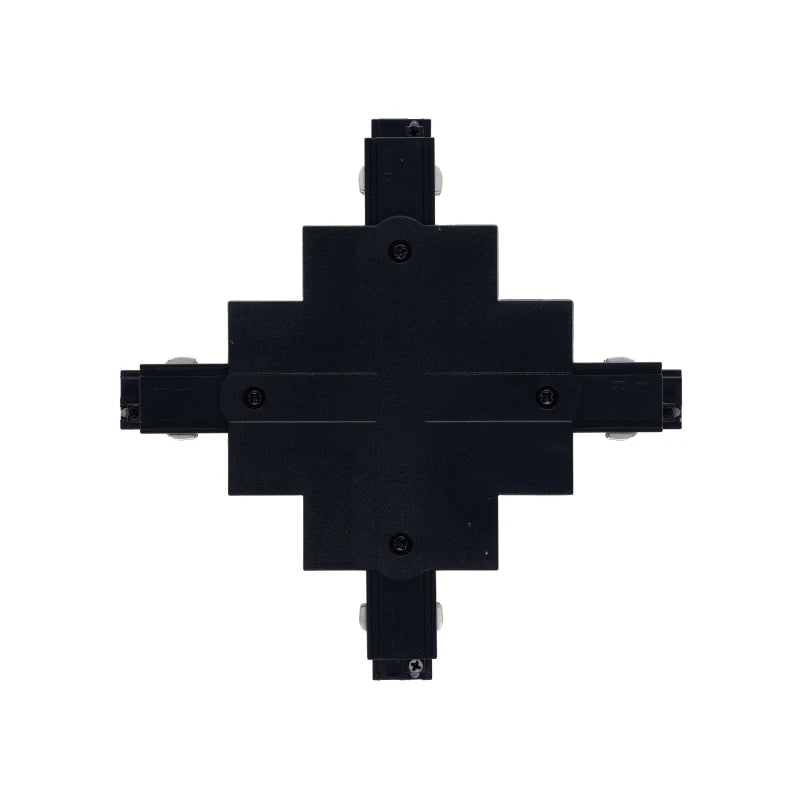 INBOUW 3-FASE  X-VORM CONNECTOR  ZWART