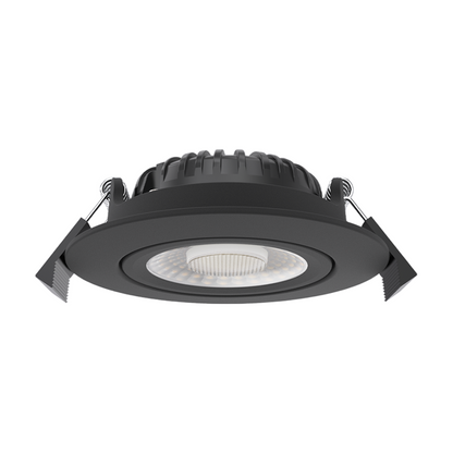 LUNA LED Inbouwspot | Zwart | 5W/7W | Dim to Warm + CCT-Switch | IP65 | Dimbaar