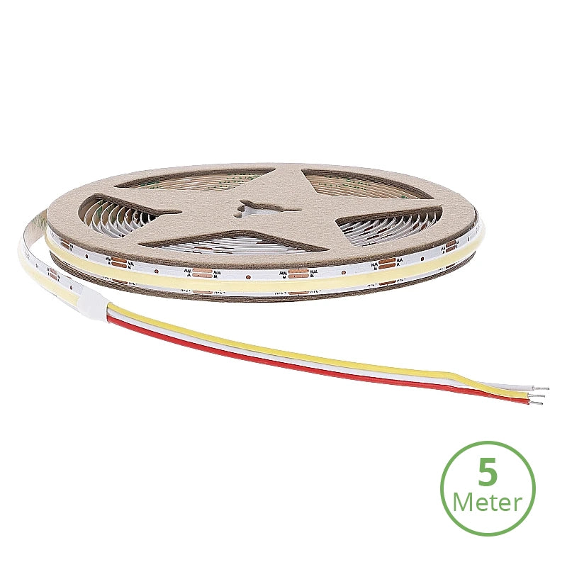 COB LED Strip 24V 5M – Puntloos Licht 2700K–6500K CCT