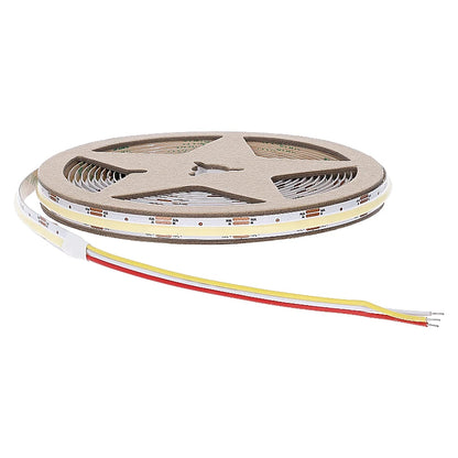 COB LED-strip CCT | 24V | 10 Meter | 7W/M | 608 LEDs/M | IP20