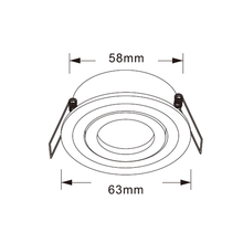 MR11 Inbouwarmatuur Wit – Aluminium – Ø58 mm – Compact – MDRLED®