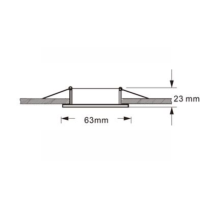 MR11 Inbouwarmatuur Zwart – Aluminium – Ø58 mm – Compact – MDRLED®
