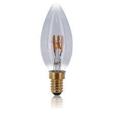 E14 LED Kaarslamp  2W Dimbaar  Smokey Glas  (2000K)
