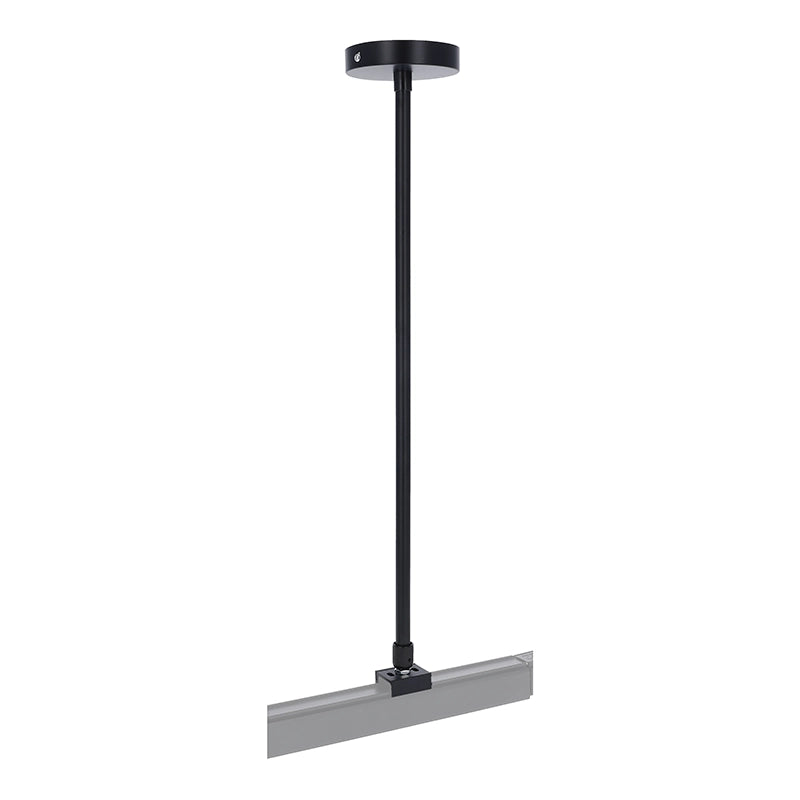 Spanningsrail Ophangsysteem Zwart – Draadstang 50–100cm – 3-Fase – 2 Stuks