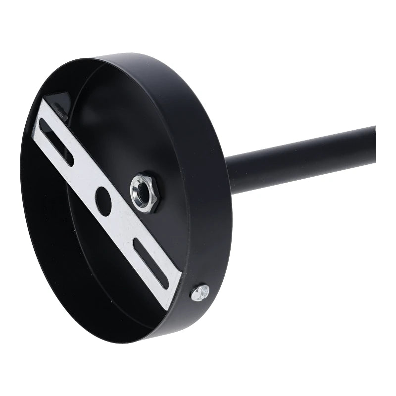 Spanningsrail Ophangsysteem Zwart – Draadstang 50–100cm – 3-Fase – 2 Stuks