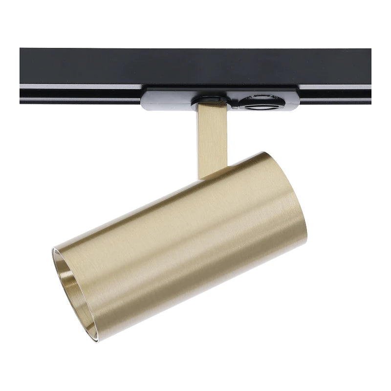 1-Fase Railspot MDRLED 10W Messing – Dimbaar met CCT-Schakelaar (2700K/3000K/4000K)