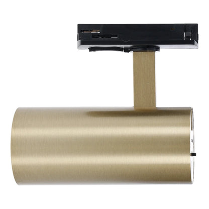 1-Fase Railspot MDRLED 10W Messing – Dimbaar met CCT-Schakelaar (2700K/3000K/4000K)