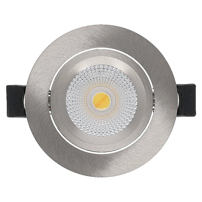 LED Inbouwspot  6W  Dimbaar  Zilver  CCT-Switch  IP65