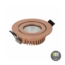 LED Inbouwspot  LUNA  6W  Dimbaar  Koper CCT-Switch  IP65